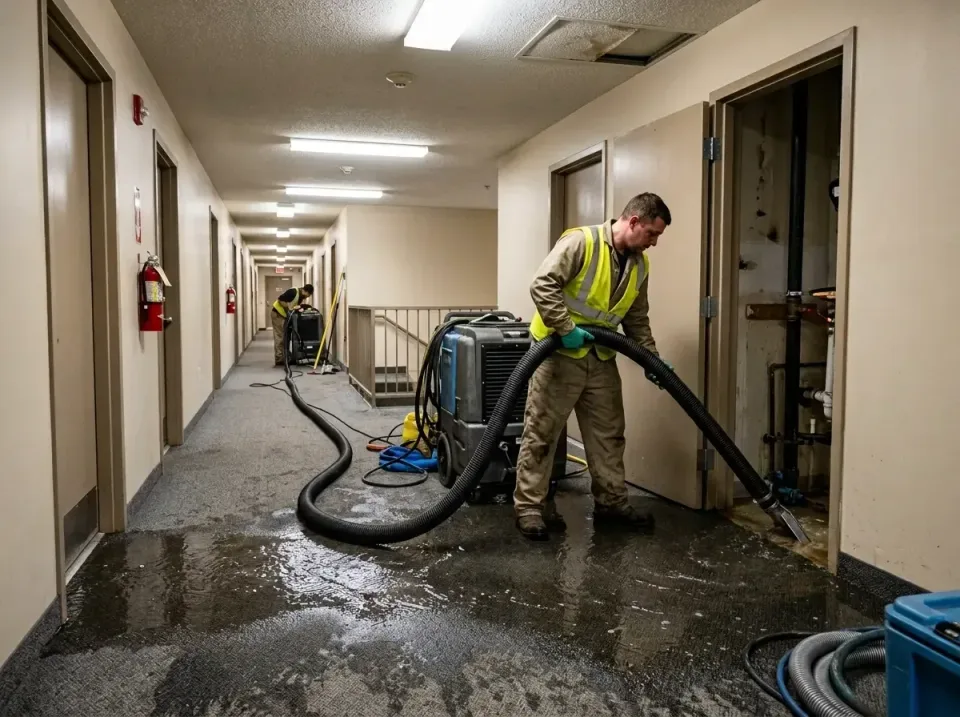 multi-unit-apartment-hallway-f-005 — frequently asked questions, Emergency Burst Pipe Water Extraction & Removal in Sells, AZ